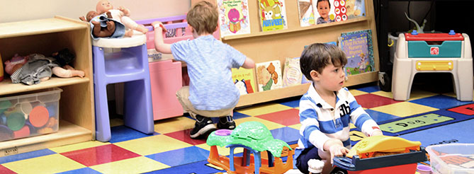 Boys Playing in Child Care