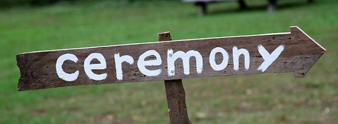 Ceremony Signage