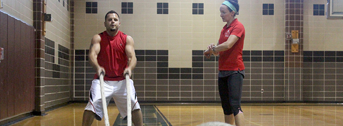 Personal Training Ropes in Gym