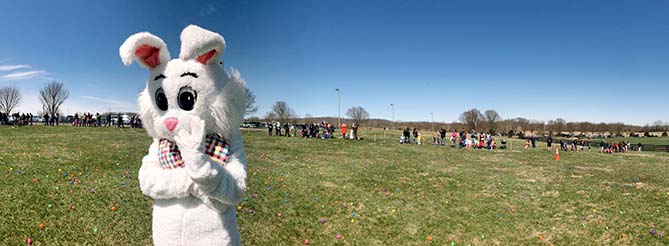 Easter Bunny Waving