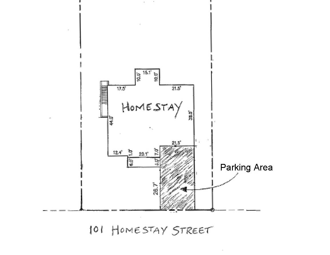 Homestay Sketch Plan example