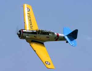 T-6 Texan Aircraft in Flight