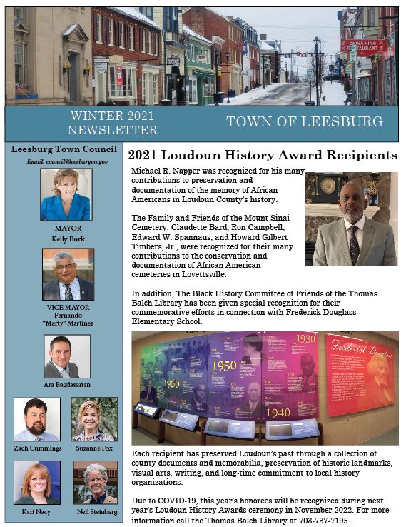 Winter 2021 Newsletter Cover