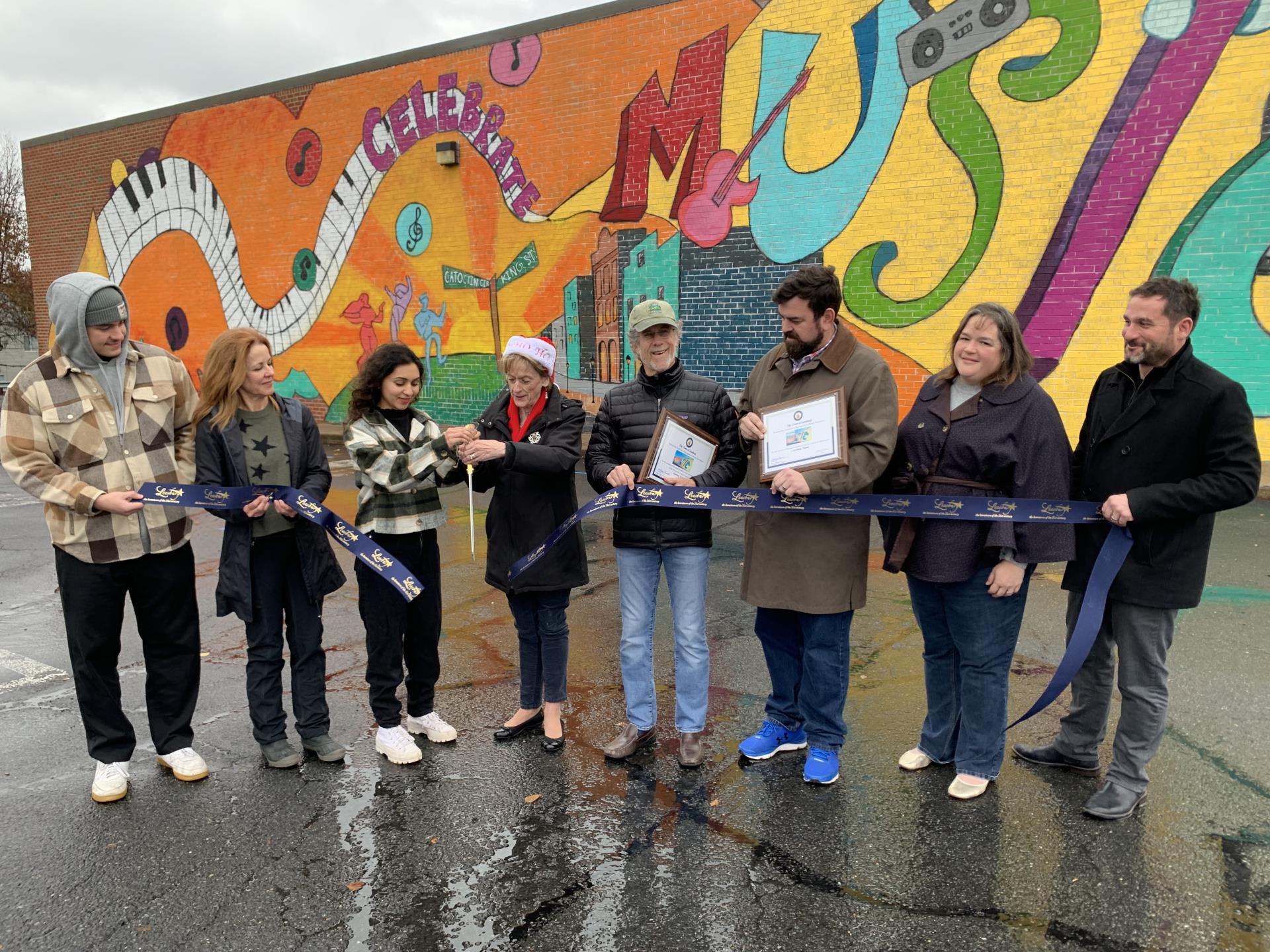 Mural Ribbon Cutting