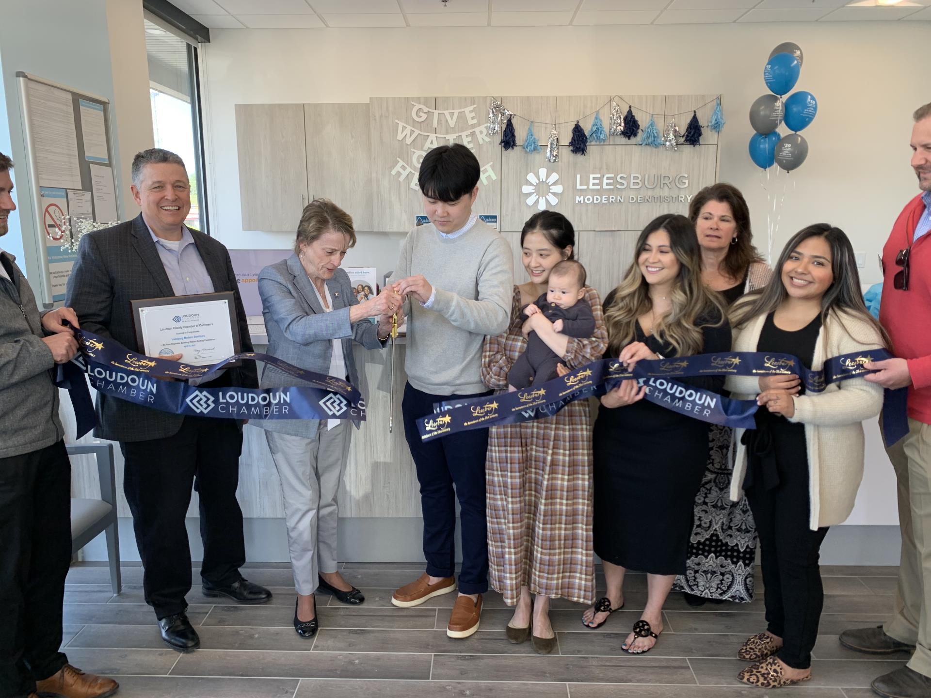 Ribbon Cutting at Leesburg Modern Dentistry