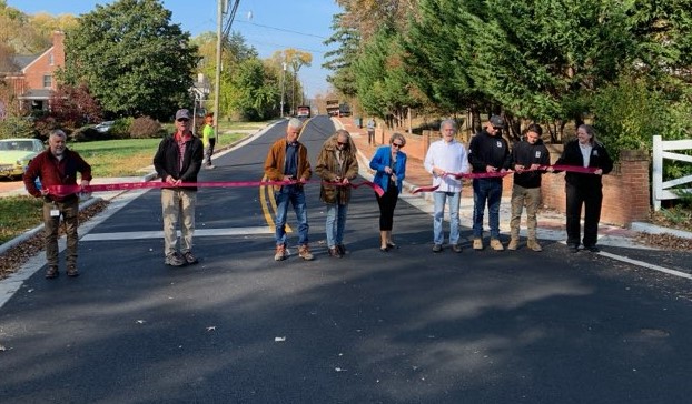 Edwards Ferry Road ribbon cutting