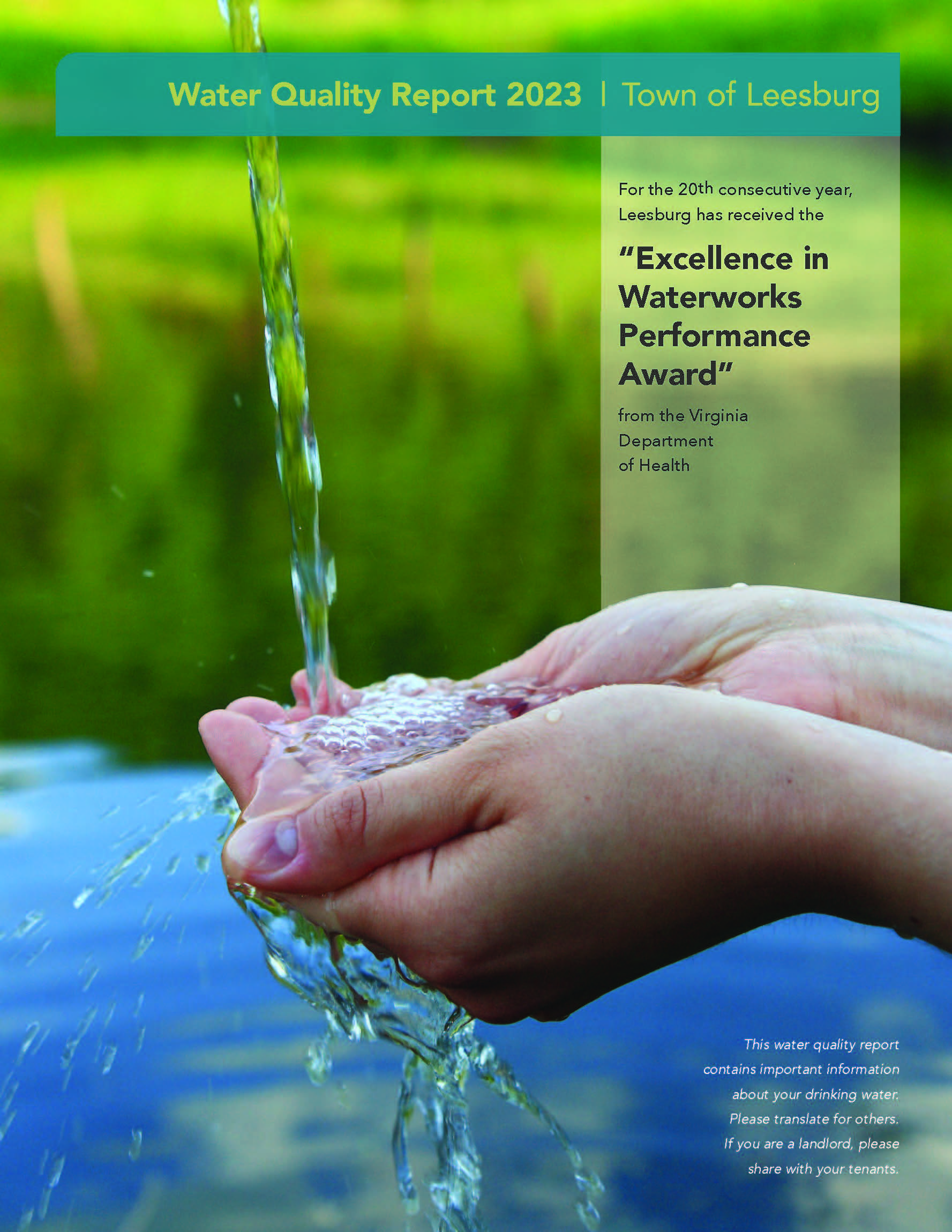 2023 Water Quality Report Cover