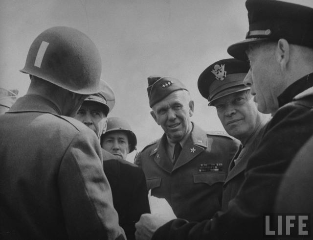 Life Magazine Photo of General Marshall in Normandy