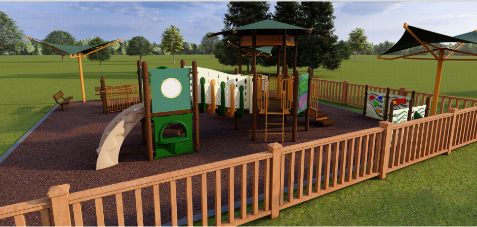 Rendering of New Brandon Park Playground