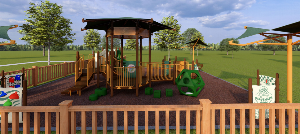 Rendering of New Brandon Park Playground