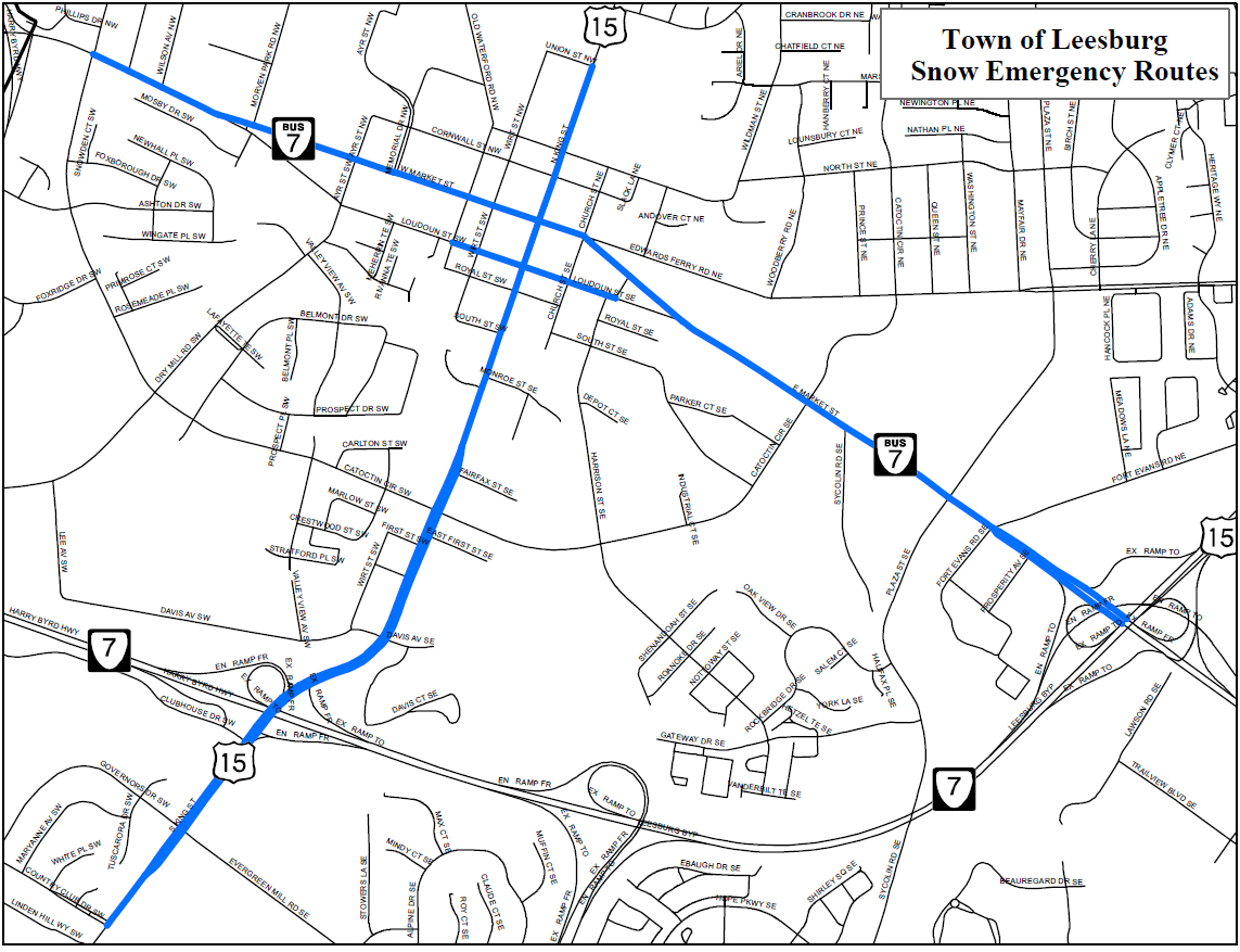 Snow Emergency Route Map