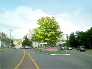 Downtown Improvements East End Triangle Rendering