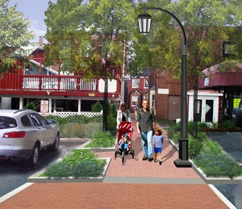 Downtown Improvements Walkways Rendering