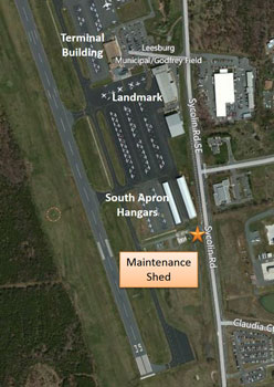 Airport Maintenance Shed Aerial