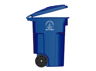 blue recycling toter