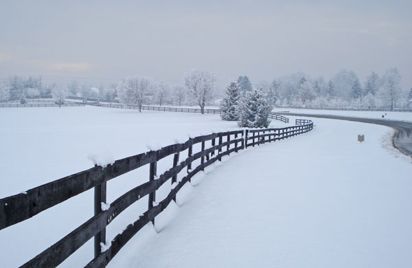 Ida Lee Drive in the snow