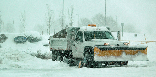 snow plow truck